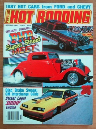 POPULAR HOT RODDING 1986 OCT - DOBBERTIN, '87 MUSCLECARS, ROD